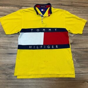 VTG. Tommy Hilfiger big logo polo shirt! Sz. Kids large women’s S